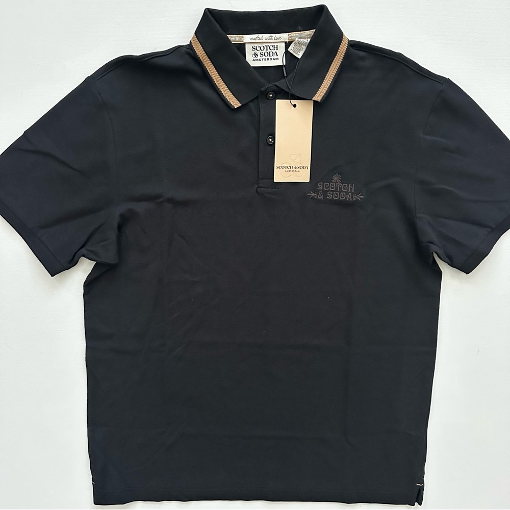Scotch & Soda Pique Polo Shirt Size M